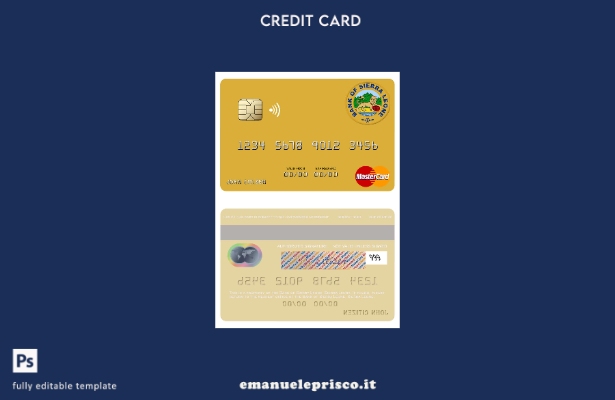 stile verificato Modello mastercard Sierra Leone Bank of Sierra Leone